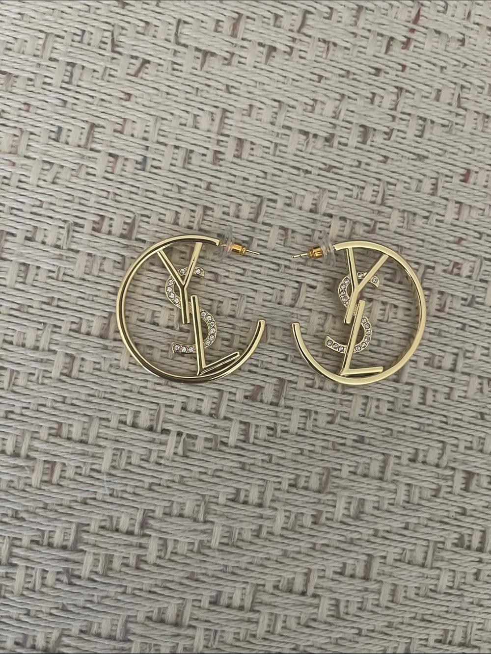 Gold or Silver YSL Hoops - Picture 2 of 4